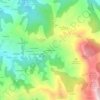 Mapa topográfico Melendreros, altitude, relevo