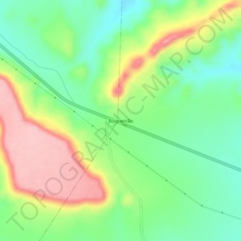 Mapa topográfico Boqueirão, altitude, relevo