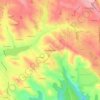 Mapa topográfico Puech Bertrand, altitude, relevo