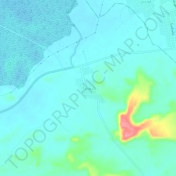 Mapa topográfico دهخدا, altitude, relevo