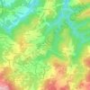 Mapa topográfico Pena D´Álem, altitude, relevo
