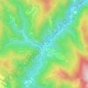Mapa topográfico Pontestrambo, altitude, relevo