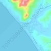 Mapa topográfico Zahara de los Atunes, altitude, relevo