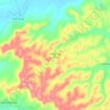 Mapa topográfico Rancho San Juan, altitude, relevo