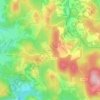 Mapa topográfico Le Mas Vallier, altitude, relevo