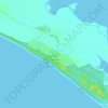 Mapa topográfico Sandy Point, altitude, relevo