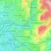 Mapa topográfico Stalybridge, altitude, relevo