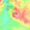 Mapa topográfico Retamar, altitude, relevo