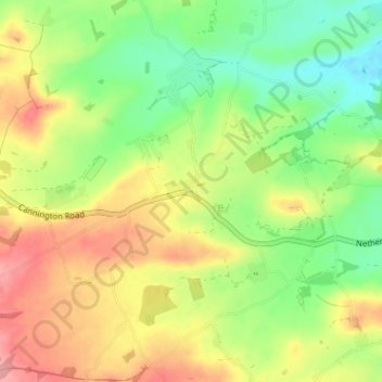 Mapa topográfico Keenthorne, altitude, relevo