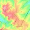 Mapa topográfico Hameau de Ramesault, altitude, relevo