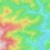 Mapa topográfico La Grangette, altitude, relevo