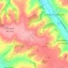 Mapa topográfico La Cheronnière, altitude, relevo