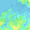 Mapa topográfico Kervarin, altitude, relevo