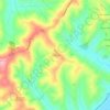 Mapa topográfico Roncitelli, altitude, relevo