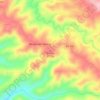 Mapa topográfico Soeiras, altitude, relevo