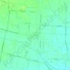 Mapa topográfico Rustega, altitude, relevo