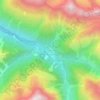 Mapa topográfico Madau, altitude, relevo