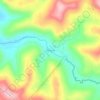 Mapa topográfico Alto Caraá, altitude, relevo