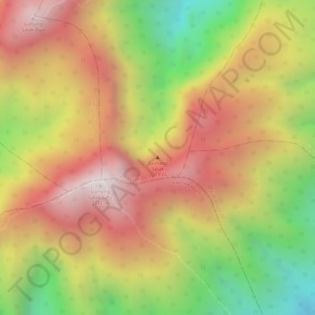 Mapa topográfico Mount Salak, altitude, relevo