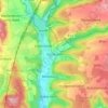 Mapa topográfico Fischbach, altitude, relevo