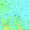 Mapa topográfico 资阳区, altitude, relevo