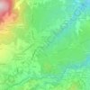 Mapa topográfico Les Cures, altitude, relevo
