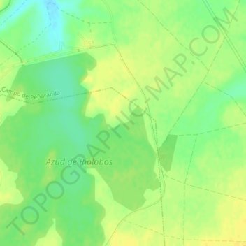 Mapa topográfico El Arizón, altitude, relevo