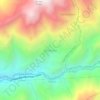 Mapa topográfico San Diego, altitude, relevo