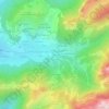 Mapa topográfico La Palud, altitude, relevo