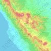 Mapa topográfico Air Hangat Barat, altitude, relevo