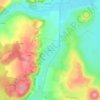 Mapa topográfico Bazarne, altitude, relevo