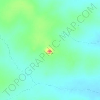 Mapa topográfico Morro do Chapéu, altitude, relevo