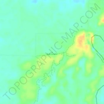 Mapa topográfico Bukit Sungkai, altitude, relevo