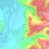 Mapa topográfico Les Hautes Fourches, altitude, relevo