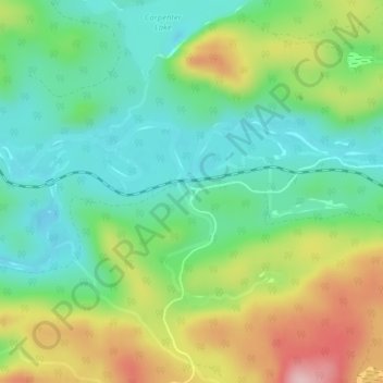 Mapa topográfico Batchewana, altitude, relevo