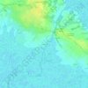 Mapa topográfico Le Lindron, altitude, relevo