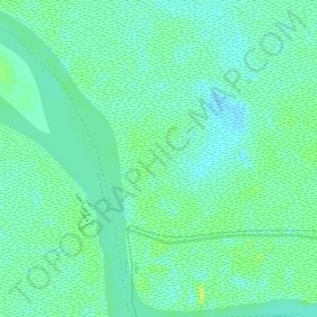 Mapa topográfico Campoalegre, altitude, relevo