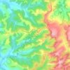 Mapa topográfico Monte Oliveto Maggiore, altitude, relevo