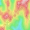Mapa topográfico Mount David, altitude, relevo