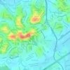 Mapa topográfico Pedra Rasa, altitude, relevo