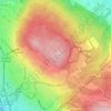 Mapa topográfico Zürichberg, altitude, relevo