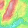 Mapa topográfico Moiry, altitude, relevo