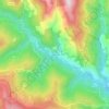Mapa topográfico La Rouviere, altitude, relevo