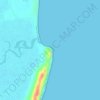 Mapa topográfico Ponta Dobela, altitude, relevo