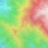 Mapa topográfico Prato Gervasio, altitude, relevo