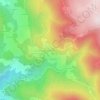 Mapa topográfico Chez Missonier, altitude, relevo