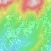 Mapa topográfico Santa-Maria, altitude, relevo