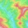 Mapa topográfico Mortesina, altitude, relevo