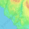 Mapa topográfico Davis Island, altitude, relevo