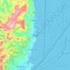 Mapa topográfico Danao, altitude, relevo